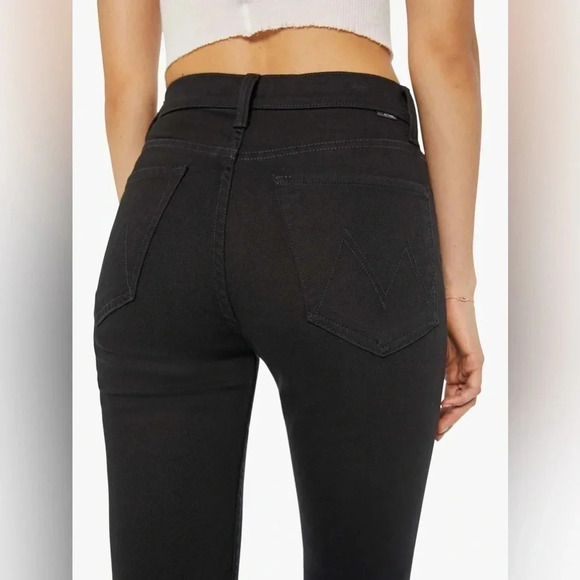 NEW MOTHER | The Tomcat Ankle Lasting Impression Black Straight Jeans 25 B644 - Picture 4 of 9